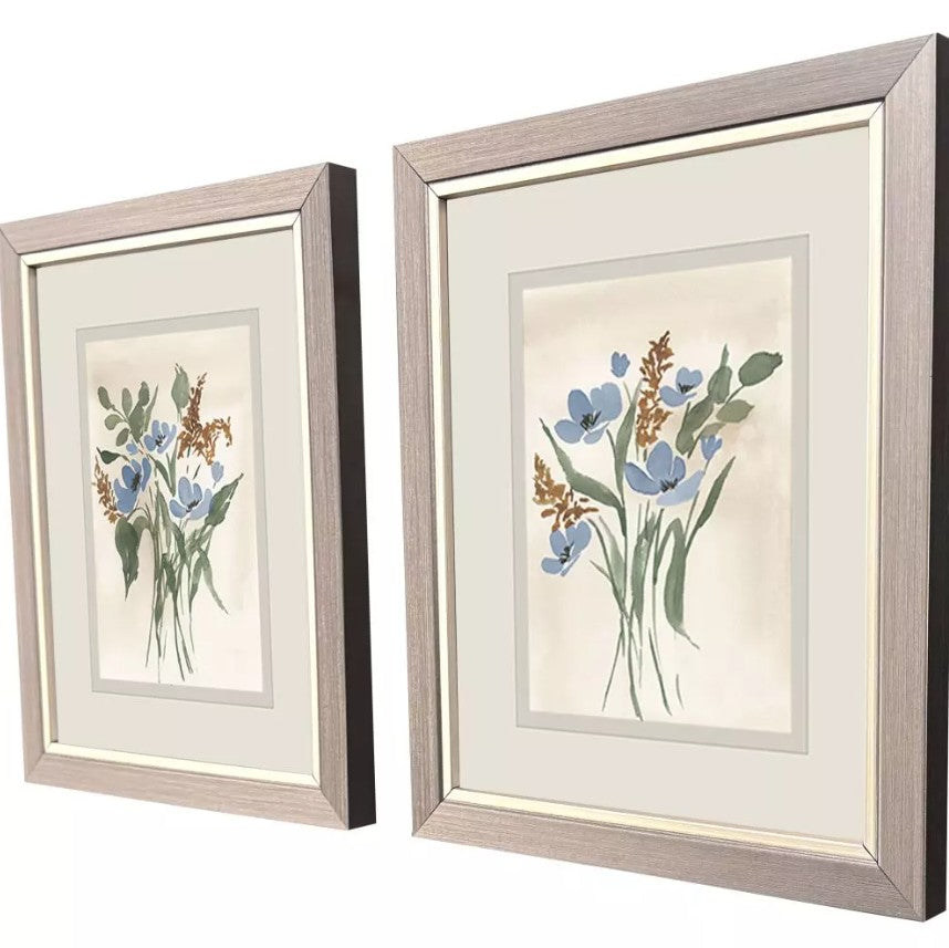 Blue Cosmos Framed Wall Art