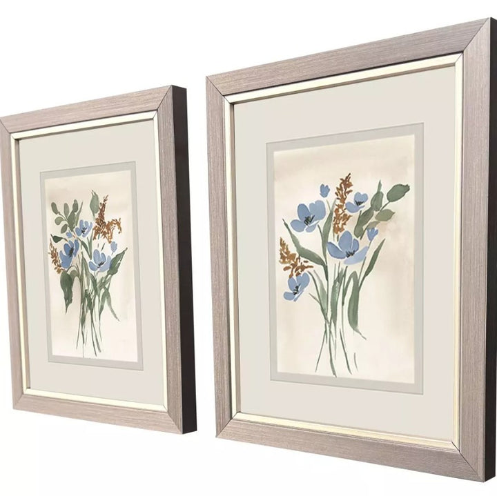 Blue Cosmos Framed Wall Art