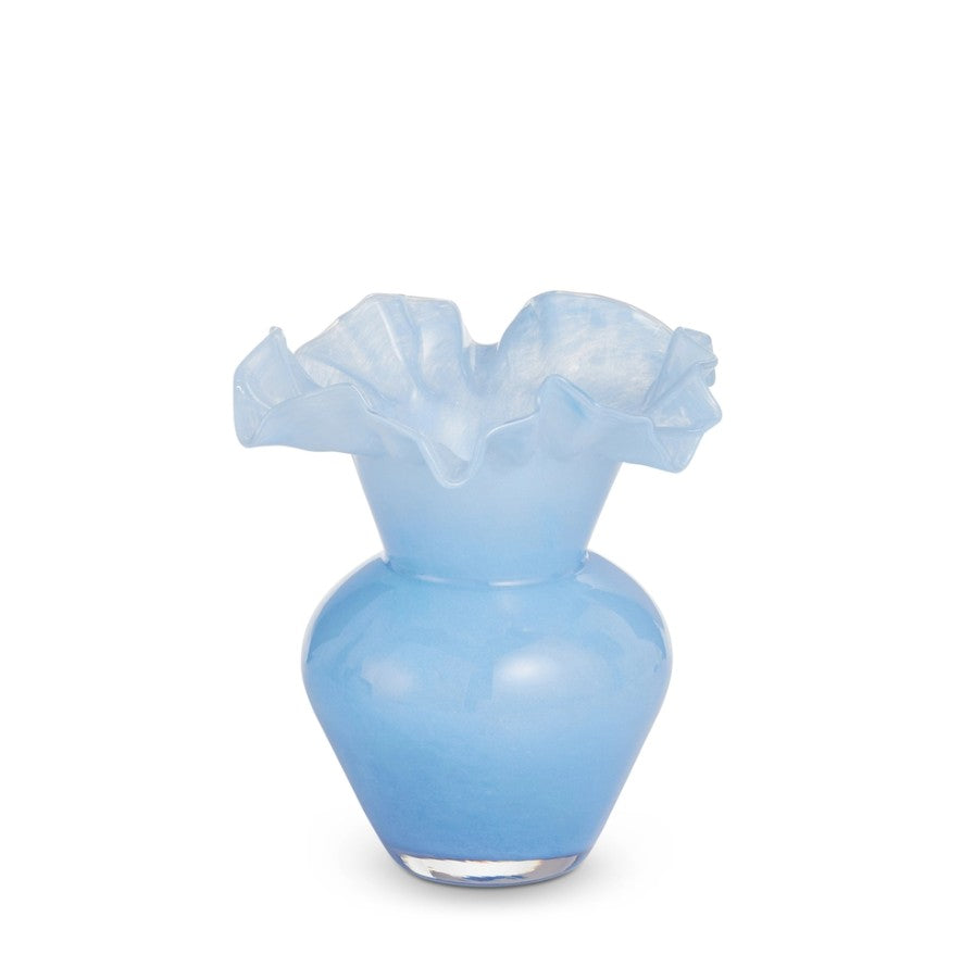 Ruffle Glass Vases