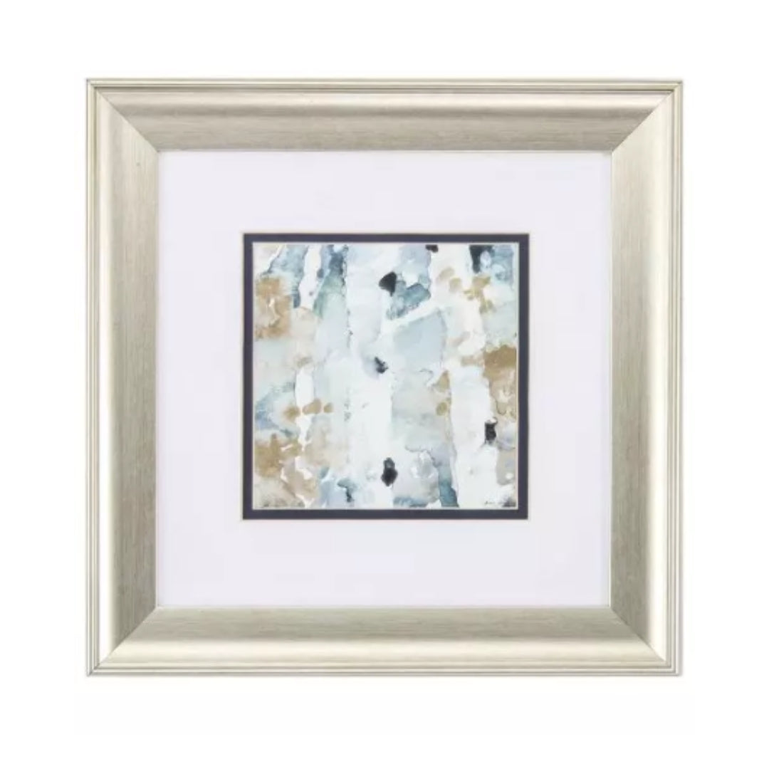 Blue Watercolor Framed Wall Art