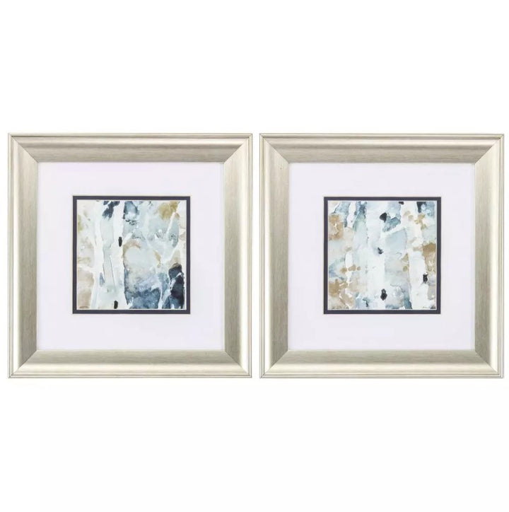 Blue Watercolor Framed Wall Art