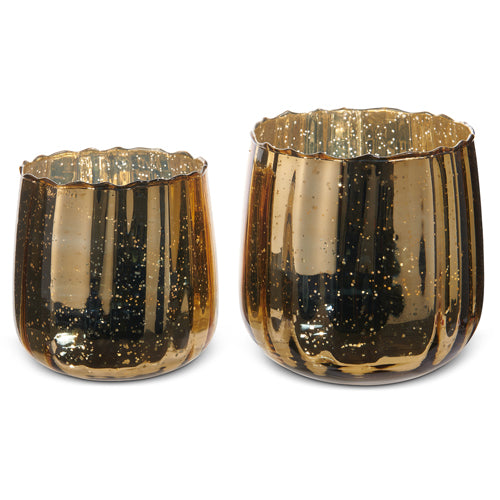 Bronze Mercury Glass Decorative Containers