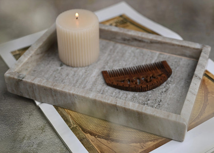 Brown Galaxy Marble Tray