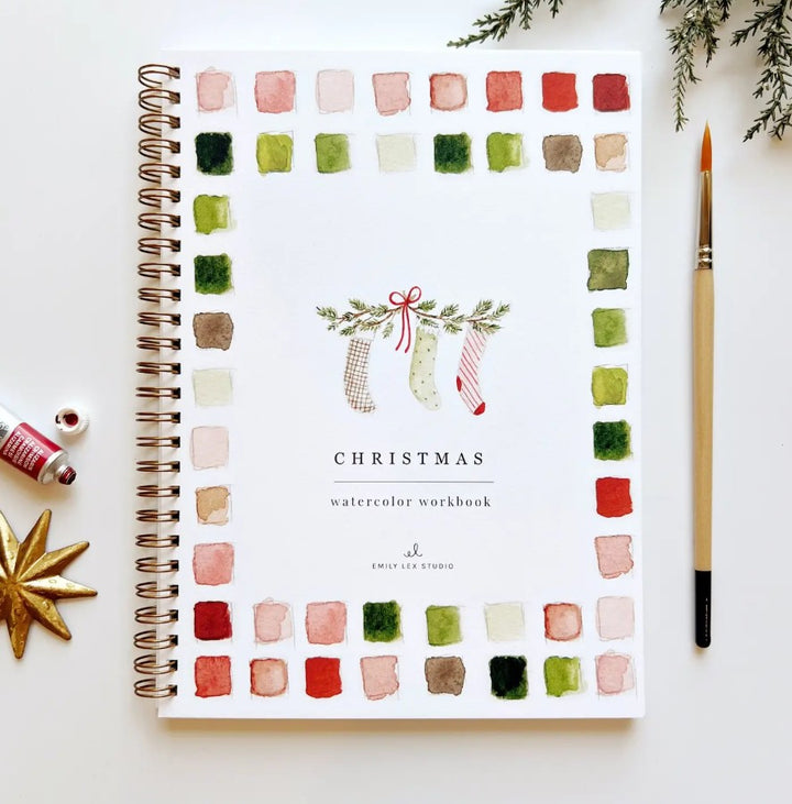 Christmas Watercolor Workbook