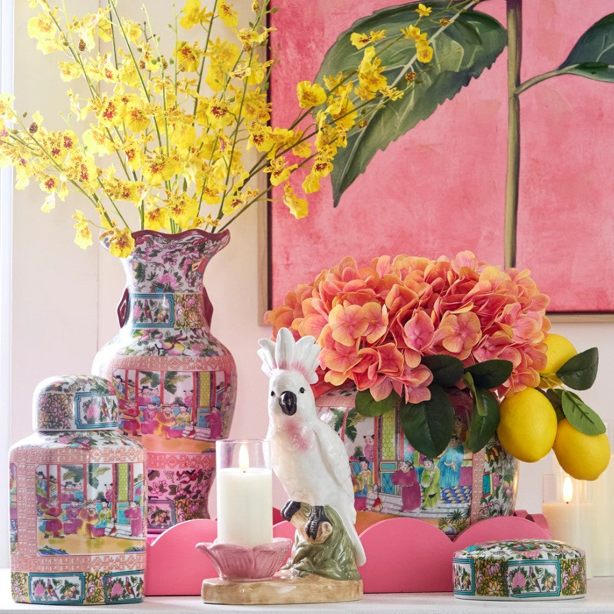 Coral Hydrangea Stem