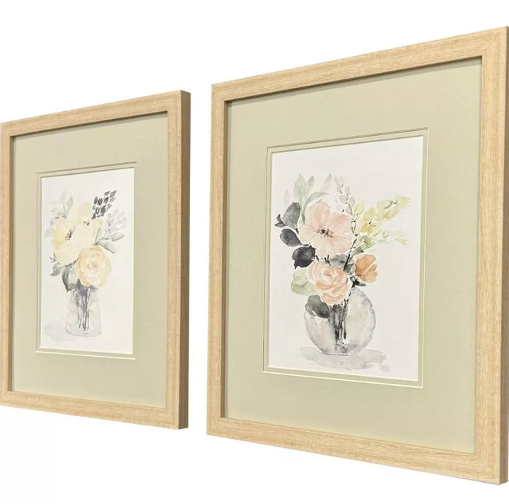 Creamy Blooms Framed Wall Art