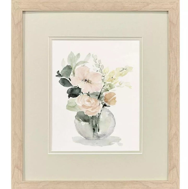 Creamy Blooms Framed Wall Art