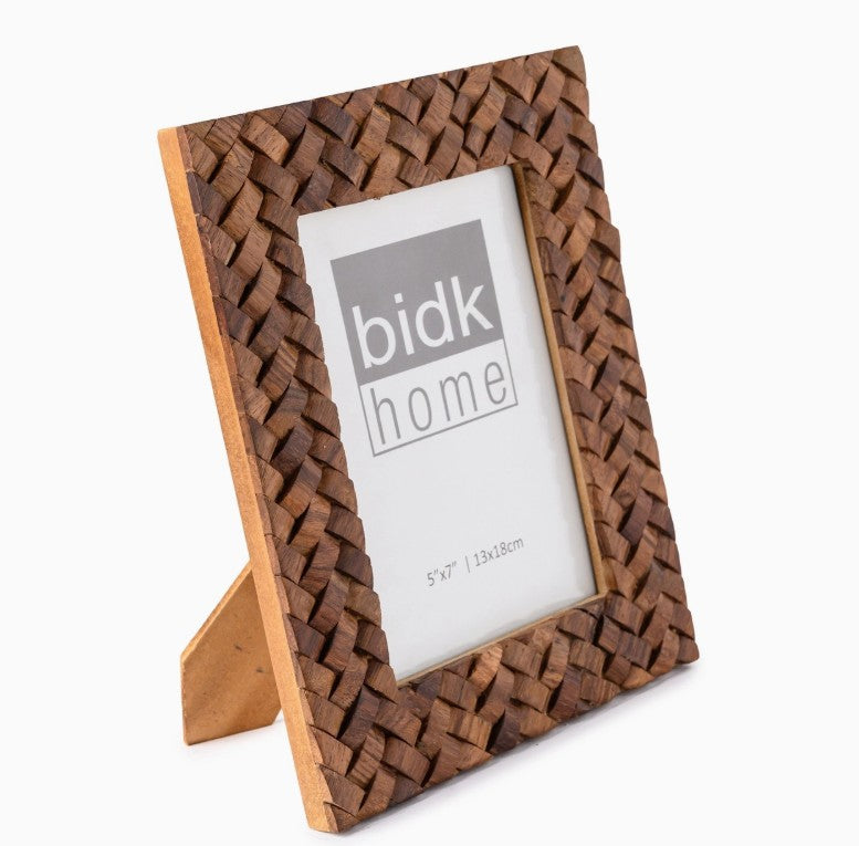 Criss Cross Wood Picture Frame