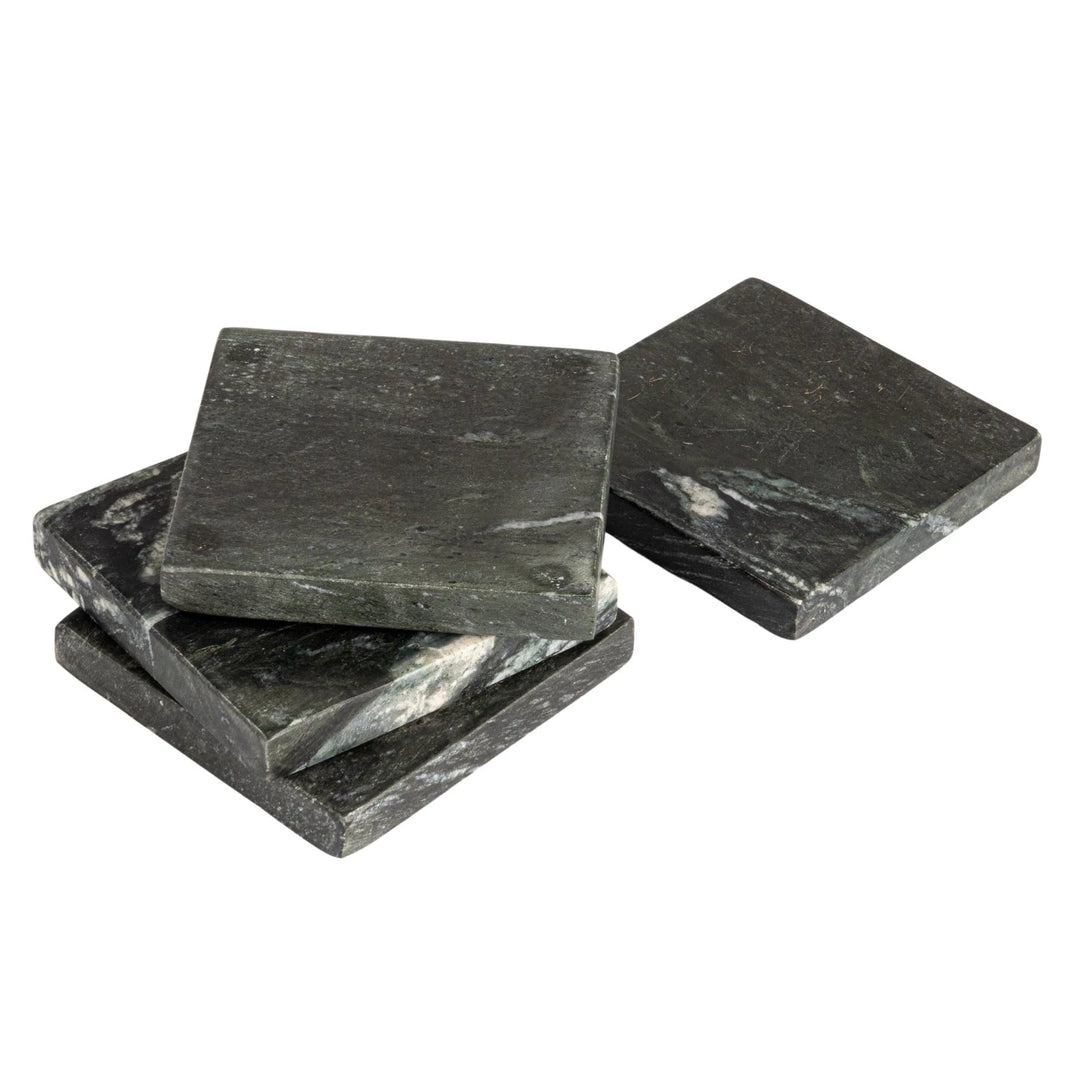 Black Melange Marble Coaster Set