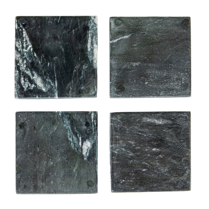 Black Melange Marble Coaster Set