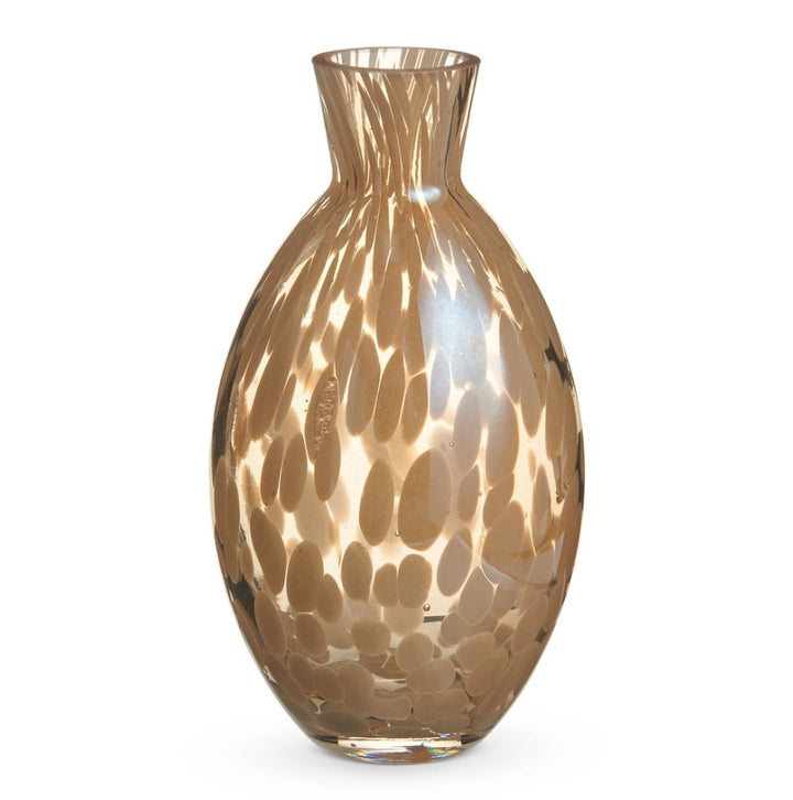 Gold Confetti Glass Bud Vases