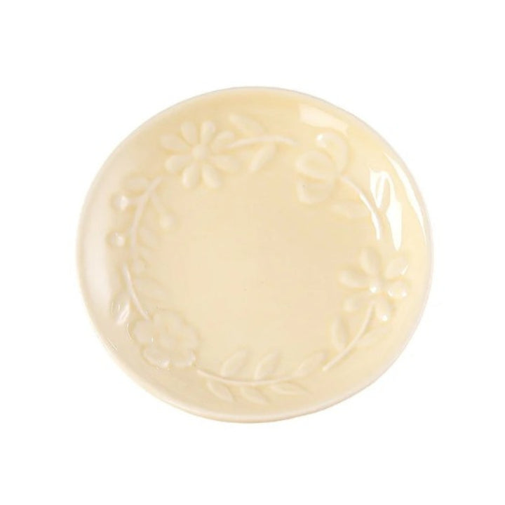 Spring Floral Embossed Trinket Dishes