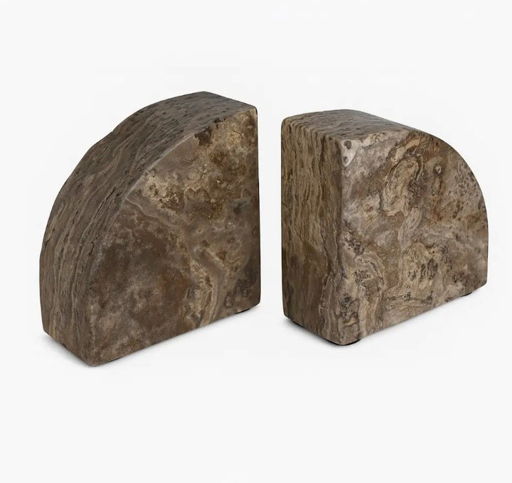 Grey Travertine Bookend