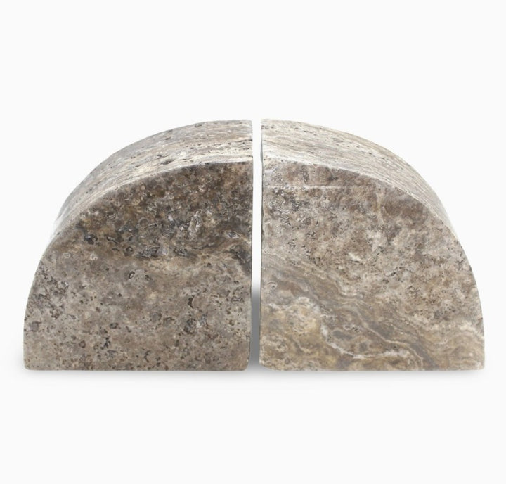 Grey Travertine Bookend