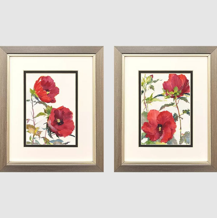 Hibiscus Glow Framed Wall Art
