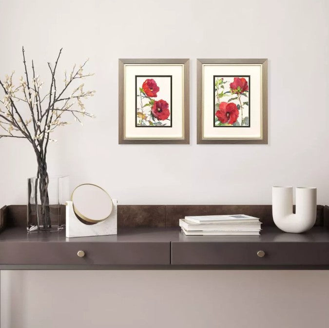 Hibiscus Glow Framed Wall Art