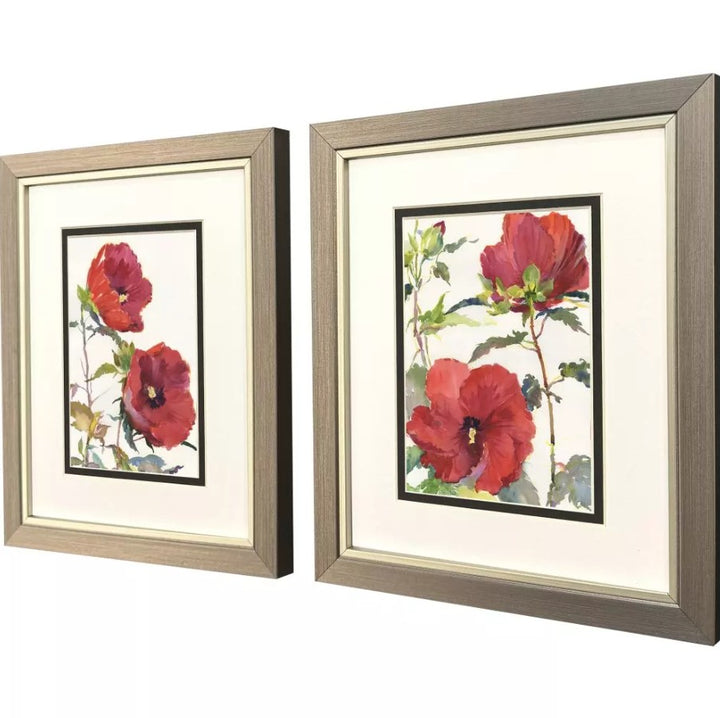 Hibiscus Glow Framed Wall Art