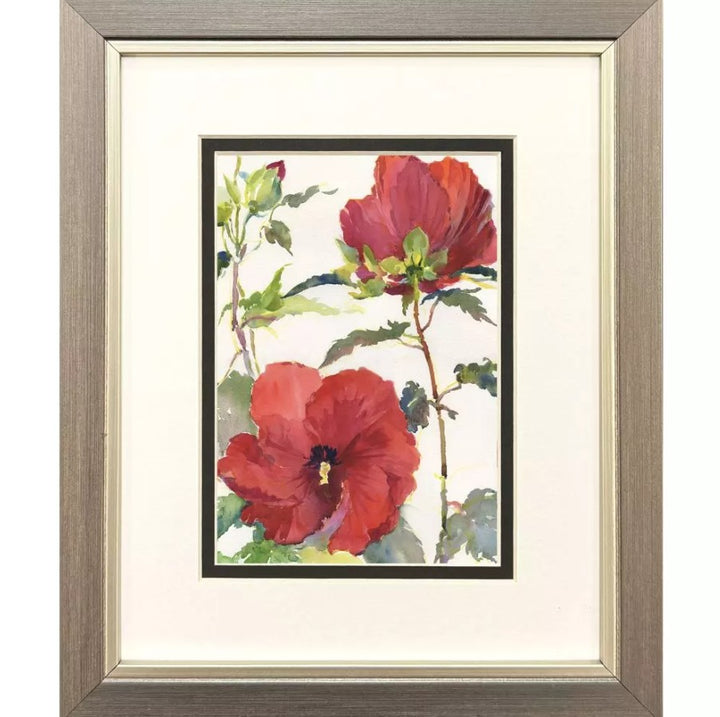 Hibiscus Glow Framed Wall Art