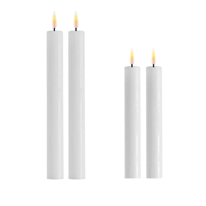 White LED Taper Candle Sets