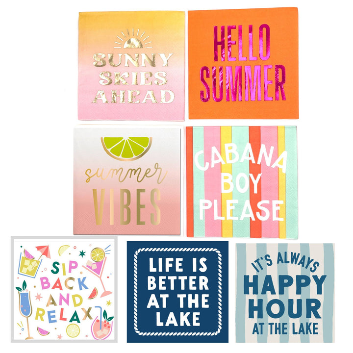 Summer Entertaining Cocktail Napkins