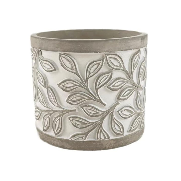 Laurel Leaf Concrete Grow Pot