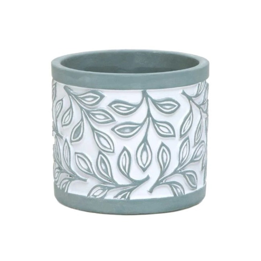 Laurel Leaf Concrete Grow Pot