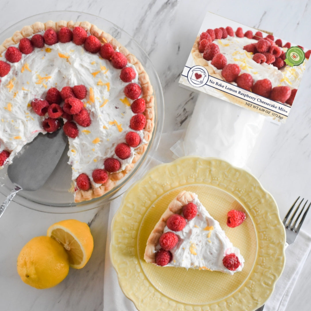 No-Bake Lemon Raspberry Cheesecake Mix