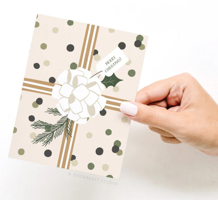 Merry Christmas! Gift Wrapping Greeting Card