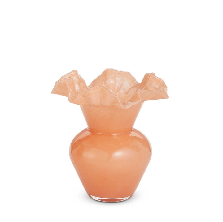 Ruffle Glass Vases
