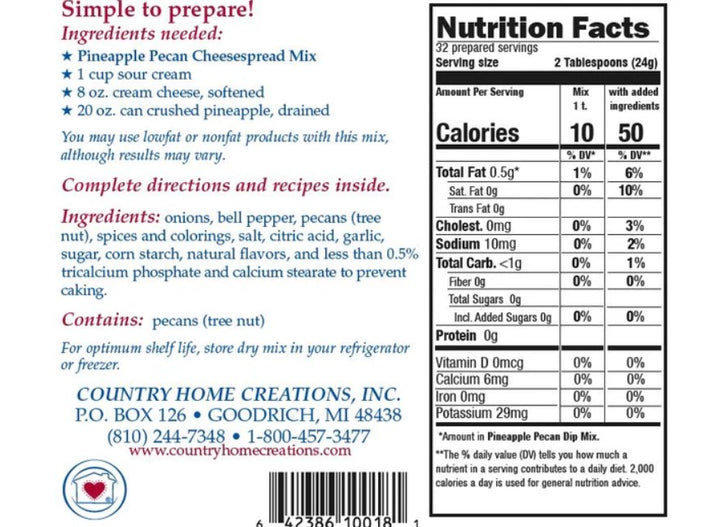 Pineapple Pecan Cheesespread Mix