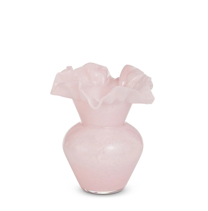 Ruffle Glass Vases