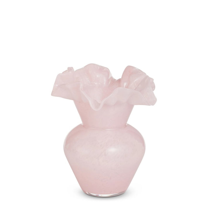 Ruffle Glass Vases