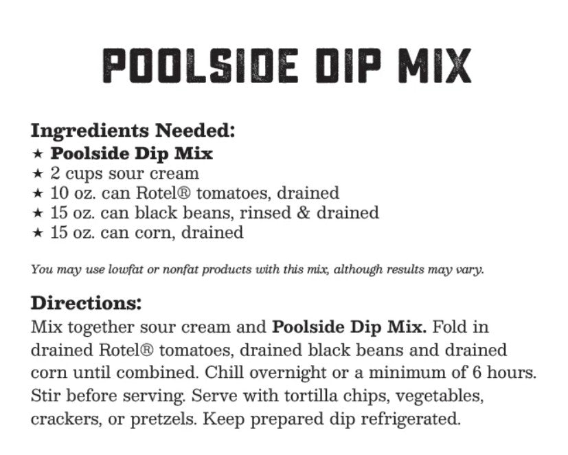 Poolside Dip Mix