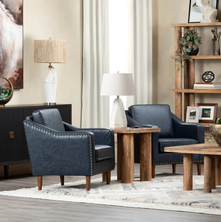 Rothwell Faux Leather Accent Chair
