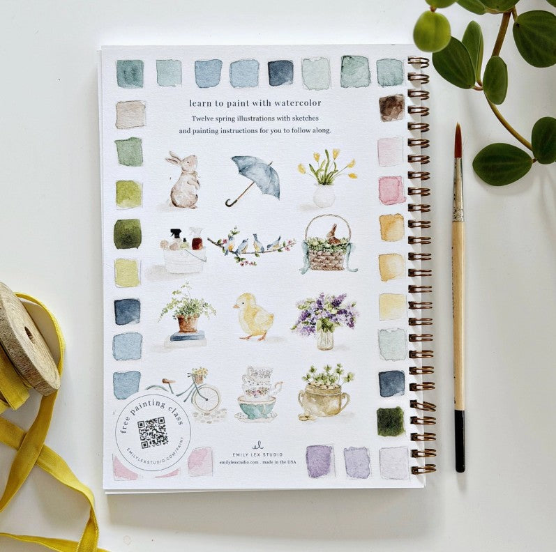Spring Watercolor Workbook Bundle