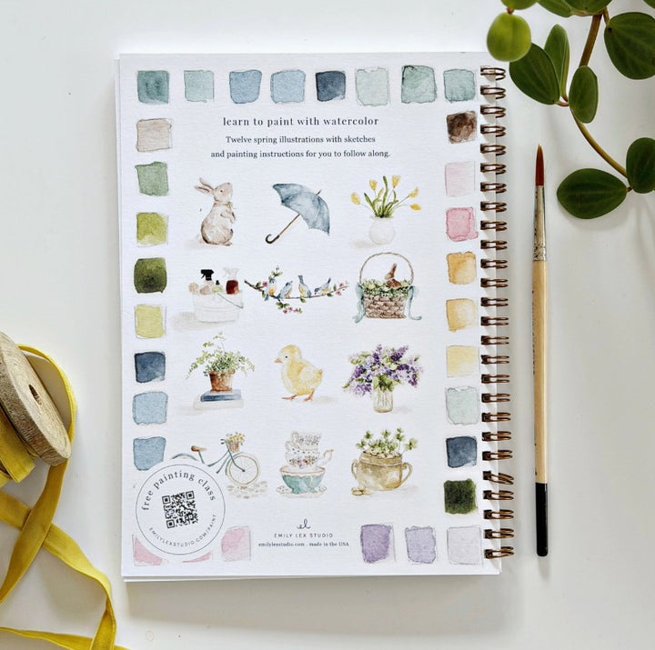 Spring Watercolor Workbook Bundle