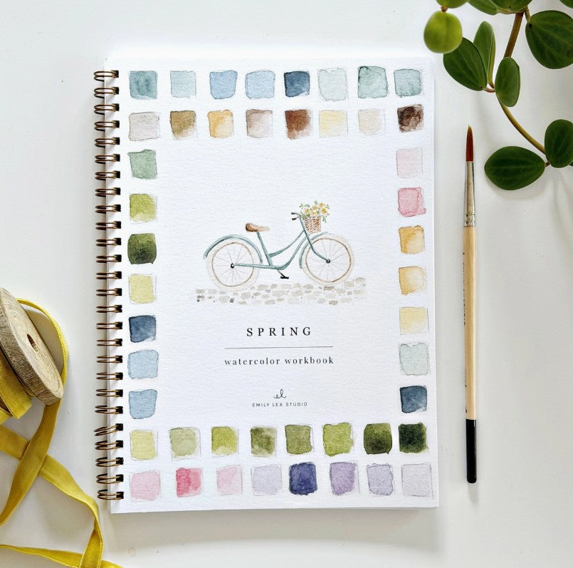 Spring Watercolor Workbook Bundle