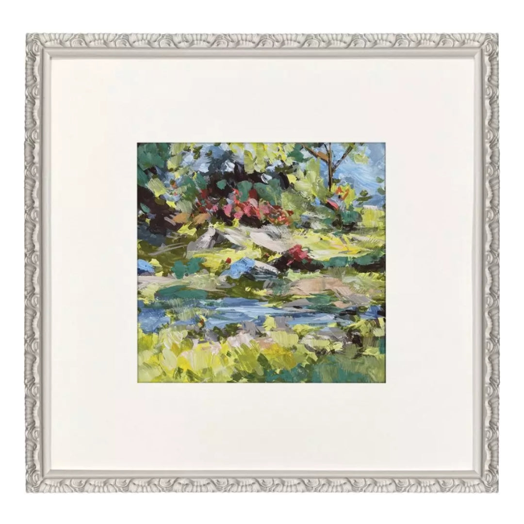 Verdant Surge Framed Wall Art
