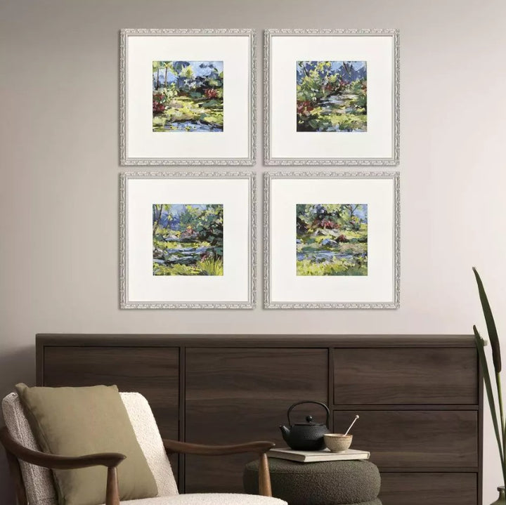 Verdant Surge Framed Wall Art