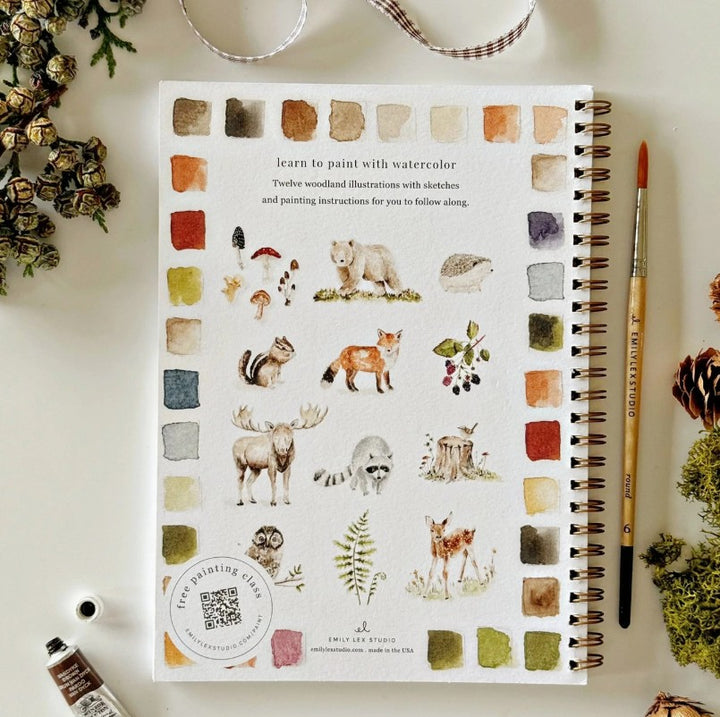 Woodland Watercolor Workbook