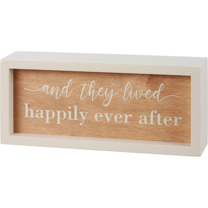 Happily Ever After Inset Box Sign