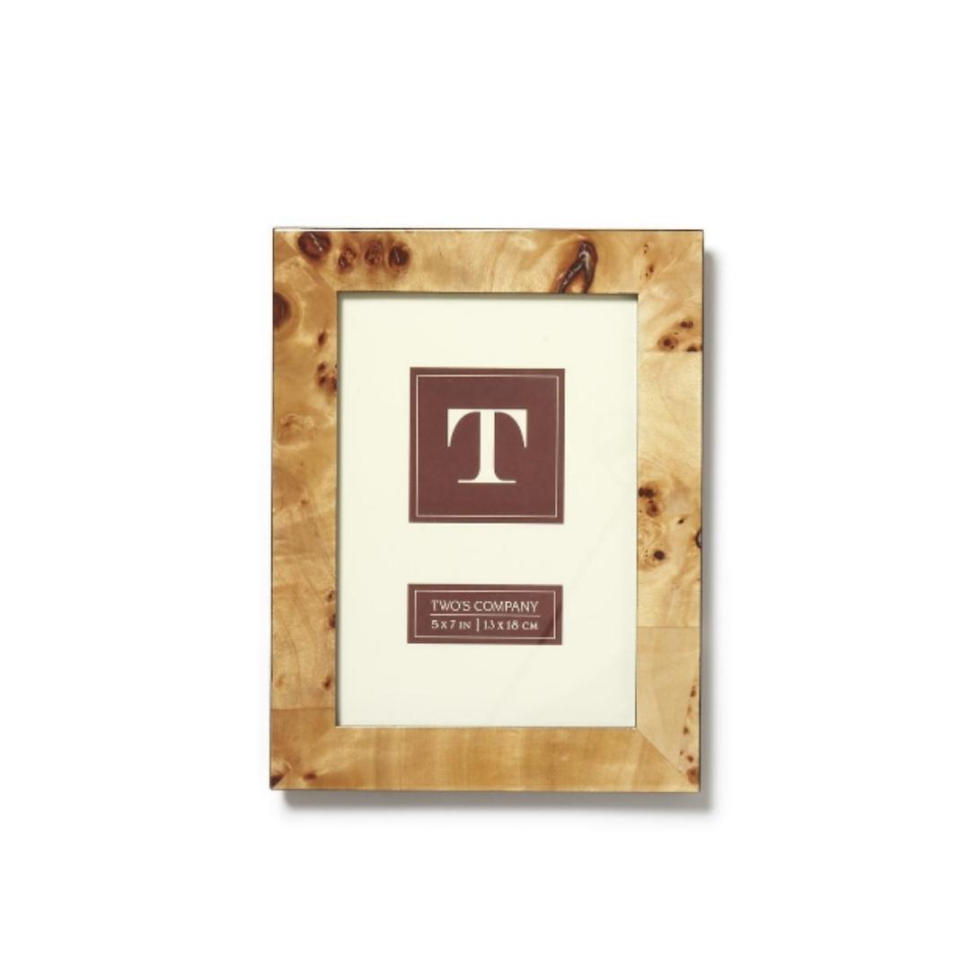 Burled Wood 5x7 Photo Frame