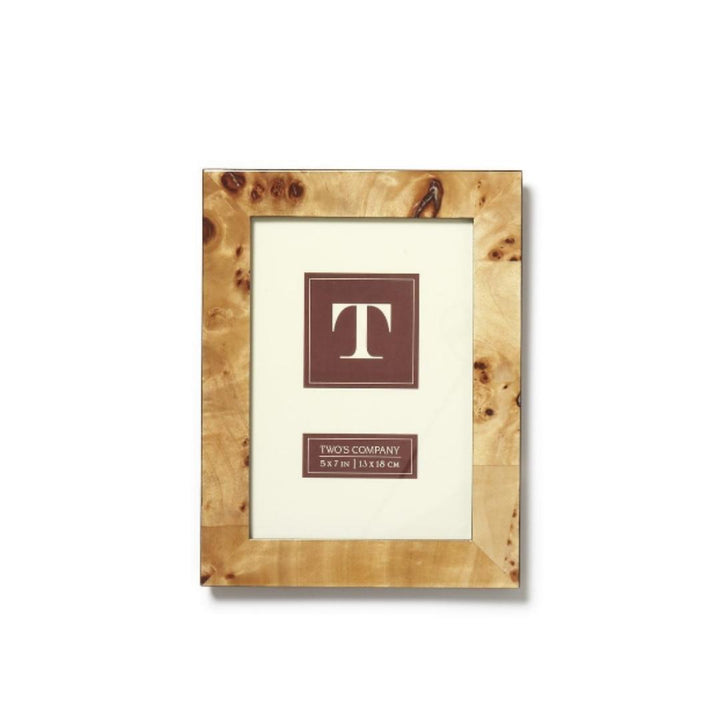 Burled Wood 5x7 Photo Frame