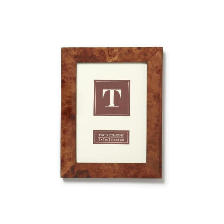 Burled Wood 5x7 Photo Frame