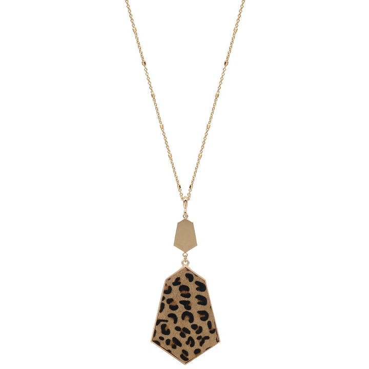 Animal Print Pendant Necklace