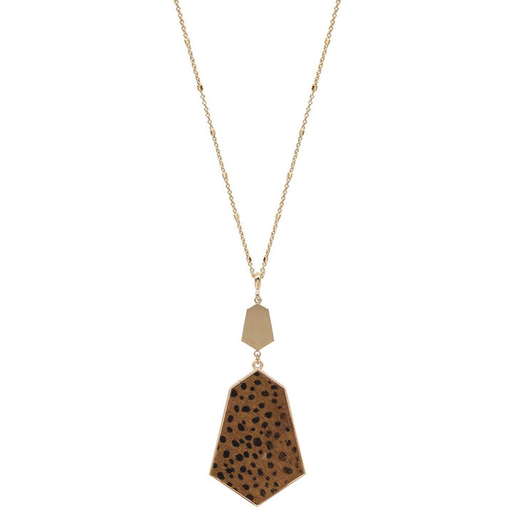 Animal Print Pendant Necklace