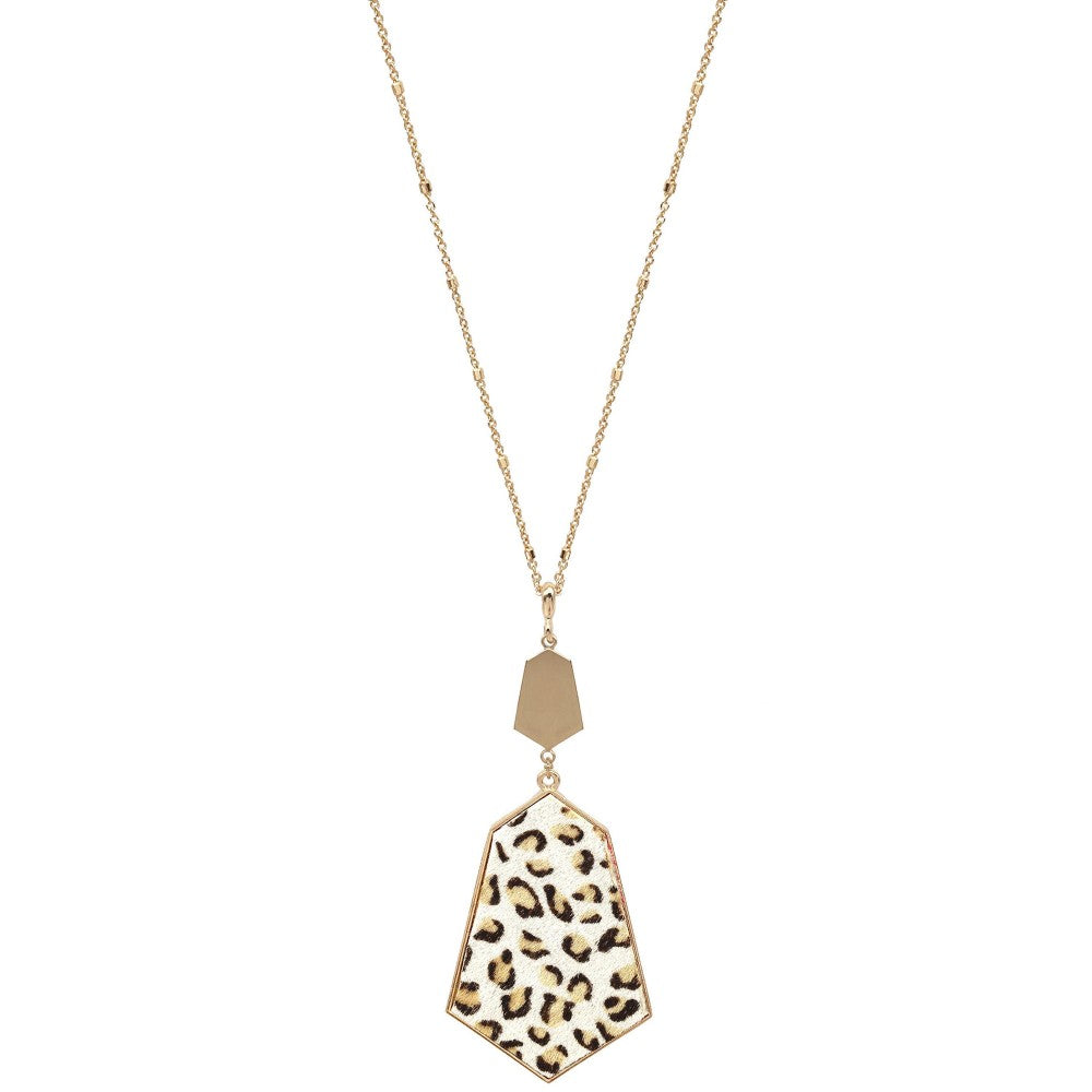 Animal Print Pendant Necklace