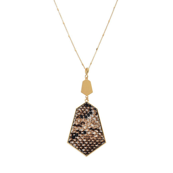 Animal Print Pendant Necklace