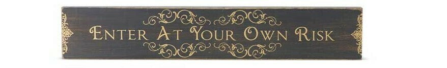 Halloween Wooden Message Tabletop Sign