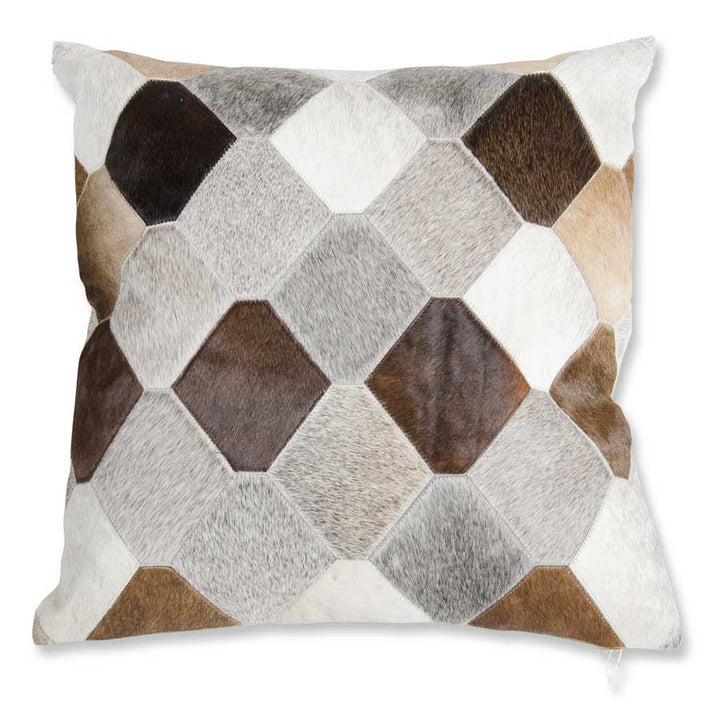 Honeycomb Hair on Hide Pillow